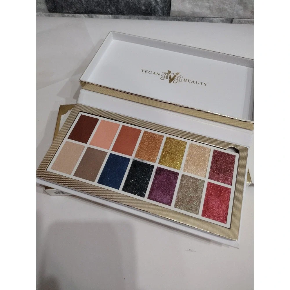 Kat Von D VEGAN BEAUTY Edge of Reality eyeshadow Palette 14 color Cosmetics Fest